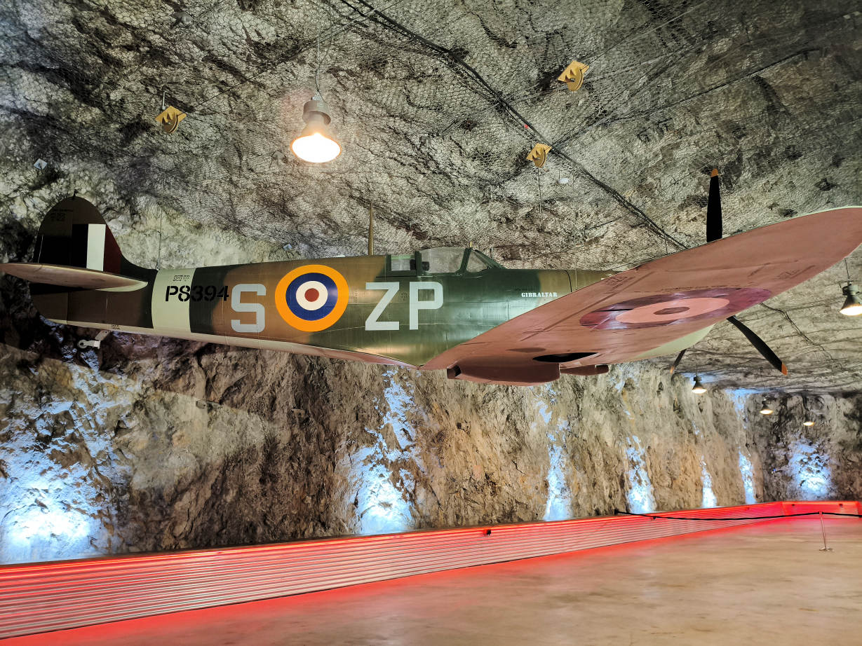 Gibraltar WW2 Tunnels Spitfire